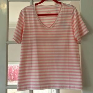 Dudley Stephens XL Pink/White Stripe Vista Shirt